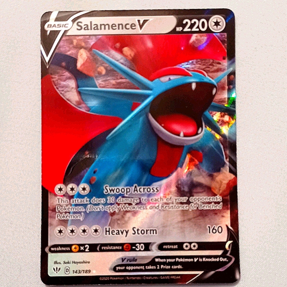 Salamemce V Pokemon Card